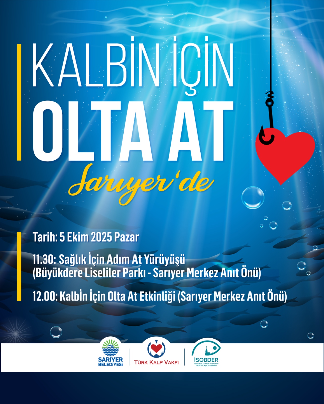 Sarıyer Belediyesinin Organize Ettiği Geleneksel Kalbin İçin Olta At Yürüyüşü,ne Çağrısı Var.